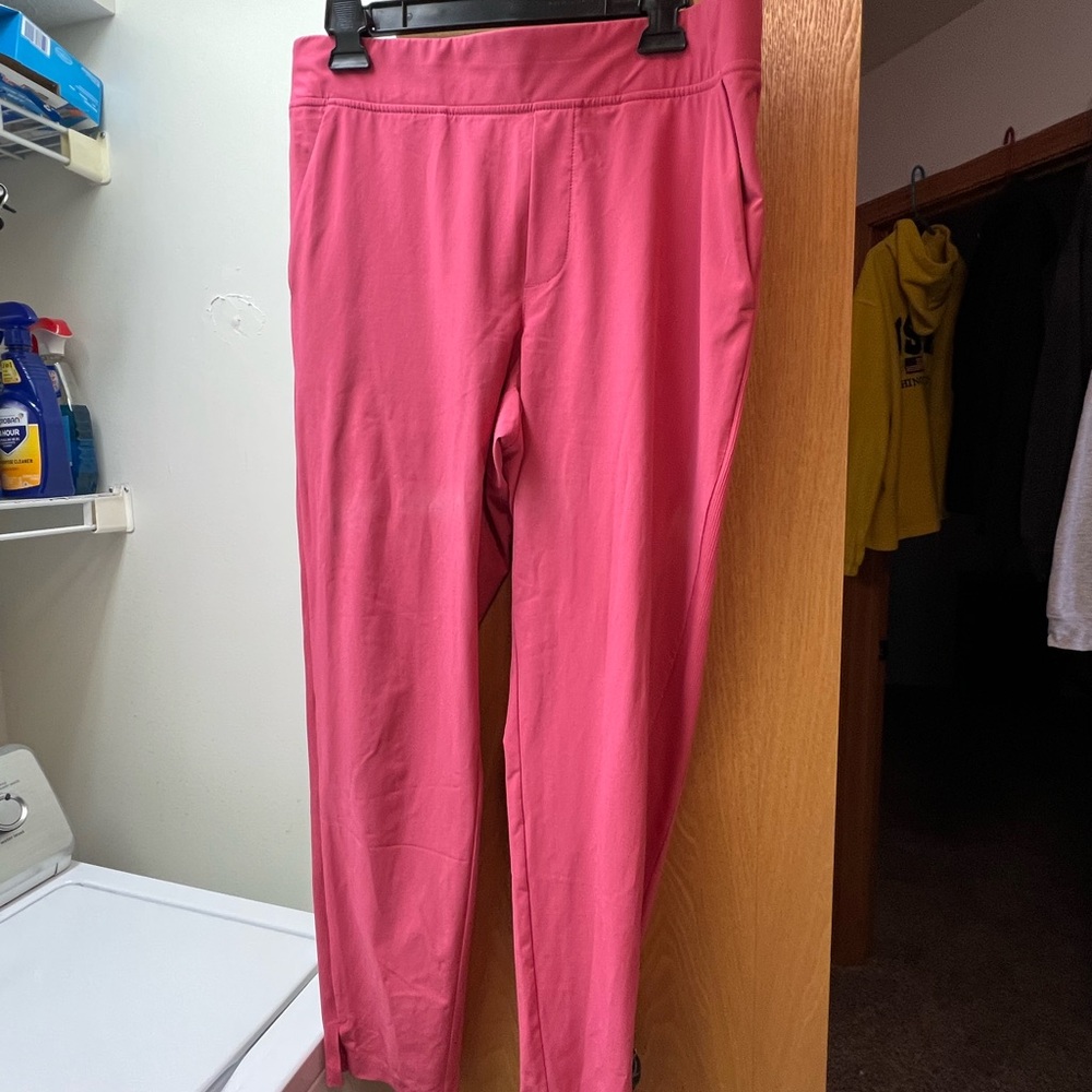 Athleta Pink Cropped Ankle Pants - Picture 2 of 4